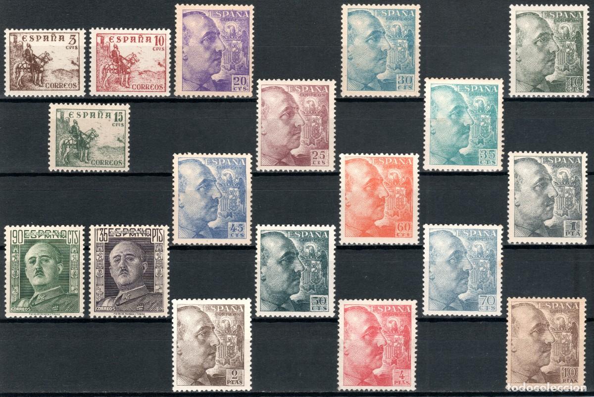 Sellos: EDIFIL 1044-1061 CID Y GENERAL FRANCO 1949-1953. VALOR CAT&Aacute;LOGO: 90 &euro;. MNH **