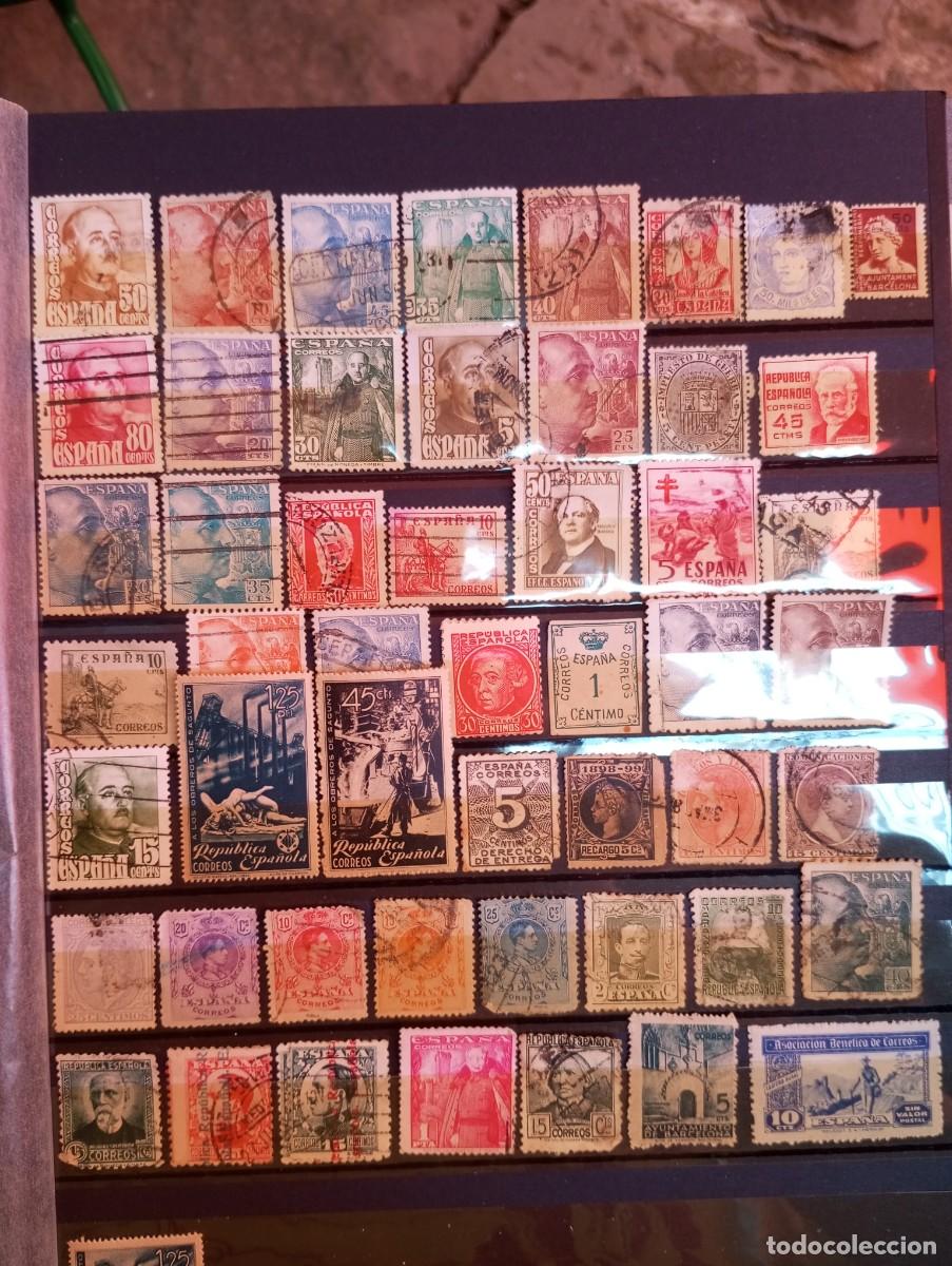 Sellos: ESPA&Ntilde;A, PRUMER CENTENARIO, LOTE DE 50 SELLOS DIFERENTES