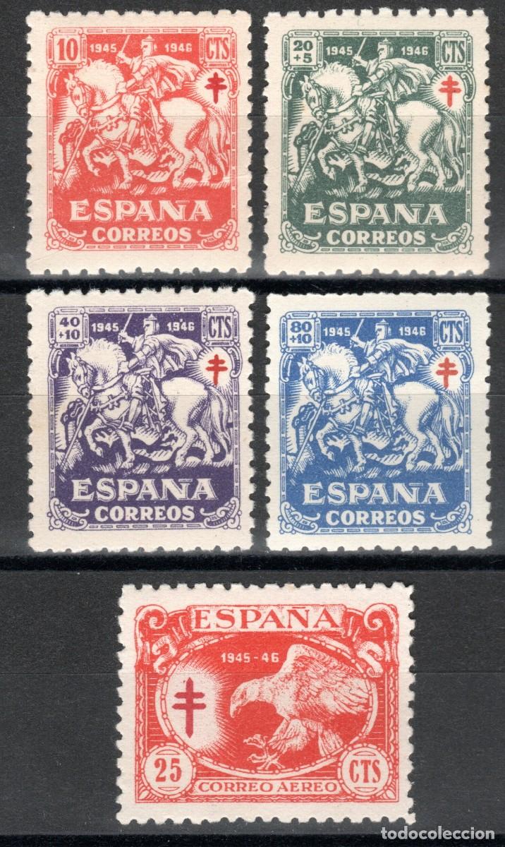 Sellos: EDIFIL 993-997 PRO TUBERCULOSOS 1945 (SERIE COMPLETA). VALOR CAT&Aacute;LOGO: 29 &euro;. MNH **