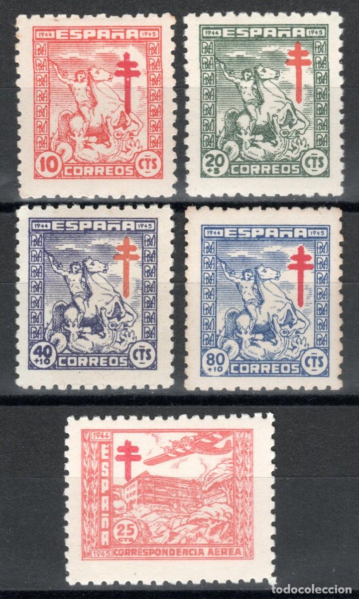 Sellos: EDIFIL 984-988 PRO TUBERCULOSOS 1944 (SERIE COMPLETA). VALOR CAT&Aacute;LOGO: 40 &euro;. MNH **
