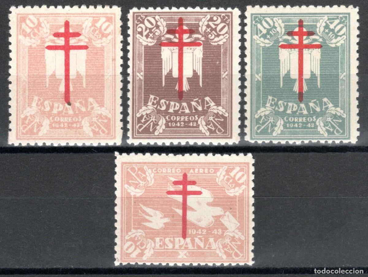 Sellos: EDIFIL 957-960 PRO TUBERCULOSOS 1942 (SERIE COMPLETA). VALOR CAT.: 30 &euro;. MNH ** (SALIDA: 0,01 &euro;).