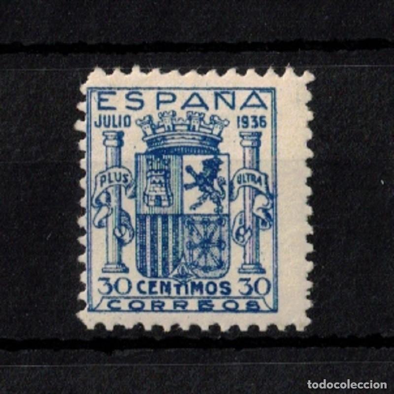 Sellos: ESPA&Ntilde;A. EDIFIL 801** 30 CTS AZUL EMISI&Oacute;N DE GRANADA.