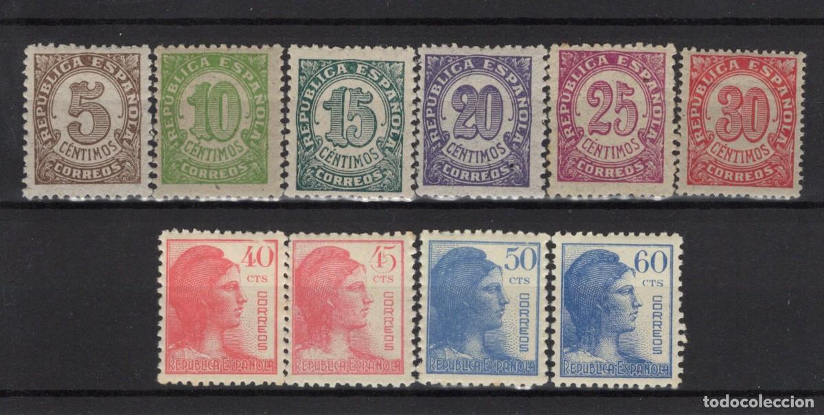 Selos: PC1004 Sellos Espa&ntilde;a a&ntilde;o 1938 EDIFIL 745/754** sellos originales en NUEVO SERIE COMPLETA v.c 4.80 &euro;