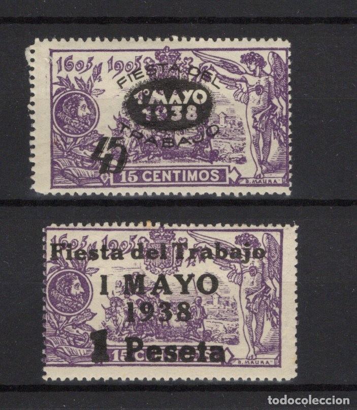 Briefmarken: PC1010 Sellos Espa&ntilde;a a&ntilde;o 1938 EDIFIL 761/762**-* sellos originales en NUEVO SERIE COMPLETA v.c 16 &euro;