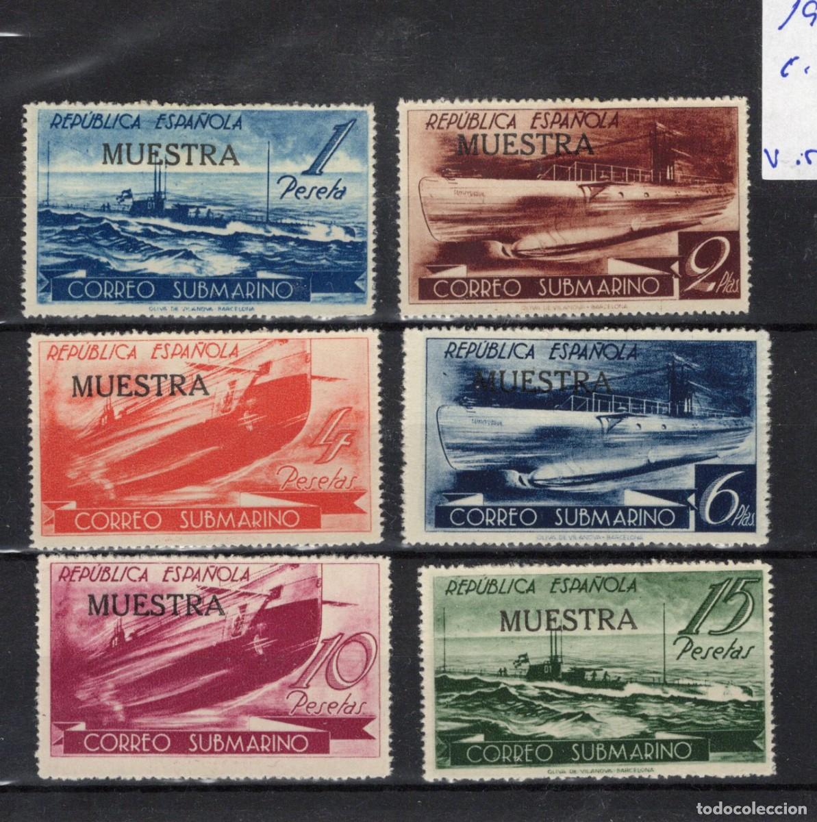 Stamps: PC1014 Sellos Espa&ntilde;a a&ntilde;o 1938 EDIFIL 775M/780M(*) en NUEVO SERIE COMPLETA v.c 480 &euro;