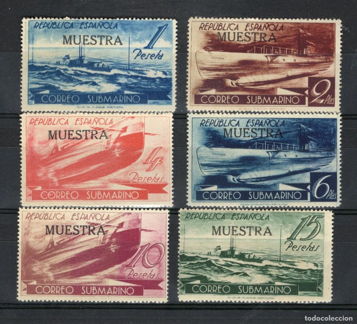 Stamps: PC1015 Sellos Espa&ntilde;a a&ntilde;o 1938 EDIFIL 775M/780M(*)-* en NUEVO SERIE COMPLETA v.c 360 &euro;
