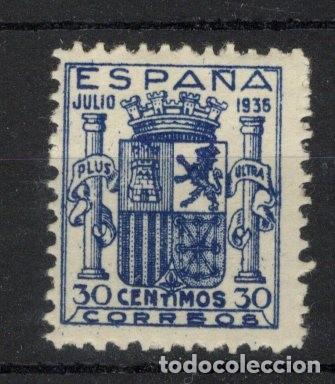 Stamps: PC1022 Sellos Espa&ntilde;a a&ntilde;o 1936 EDIFIL 801* sello original en NUEVO 100% certificable v.c 915 &euro;