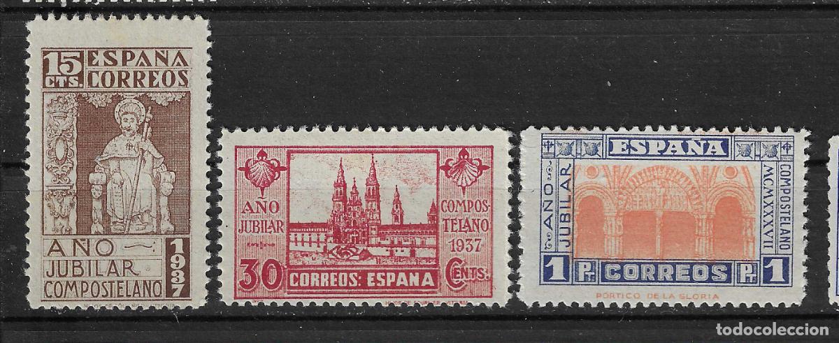 Sellos: 1937 A&Ntilde;O JUBILAR COMPOSTELANO EDIFIL 833/5*