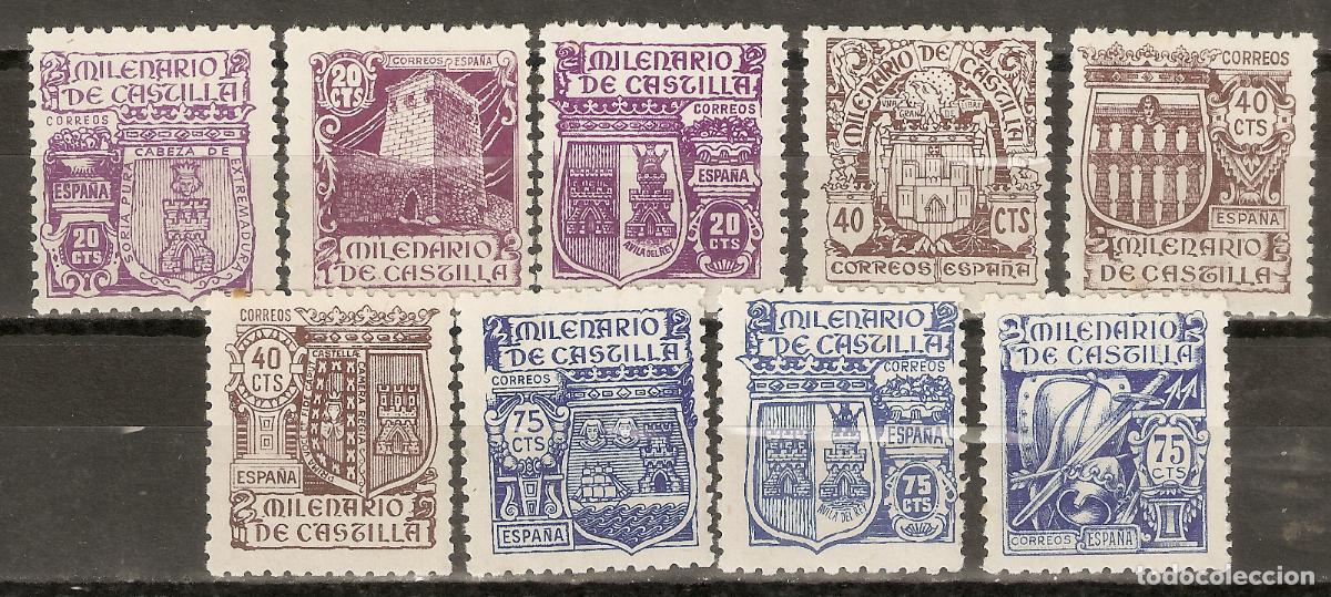 Timbres: 1944 MILENARIO DE CASTILLA EDIFIL 974/2** SIN FIJASELLOS