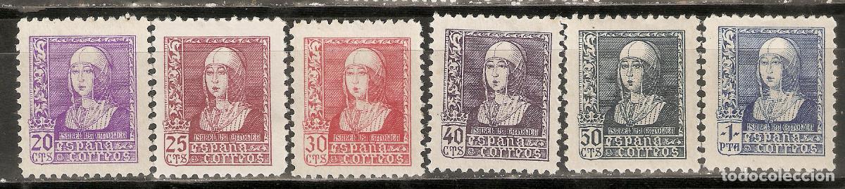 Briefmarken: 1938 ISABEL LA CATOLICA EDIFIL 855/0** SIN FIJASELLOS