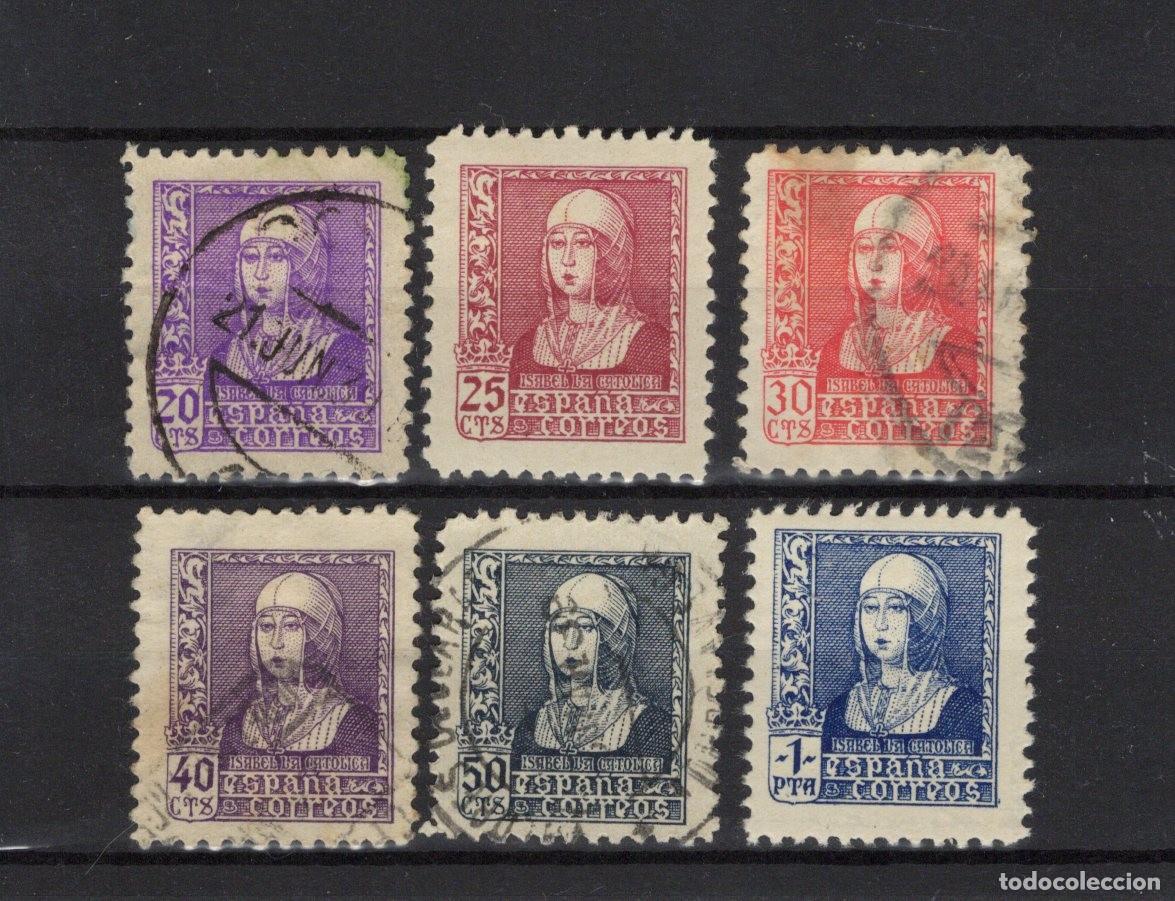 Timbres: PC1035 Sellos Espa&ntilde;a a&ntilde;o 1938 EDIFIL 855/860&ordm; sellos originales en usado SERIE COMPLETA v.c 7.90 &euro;