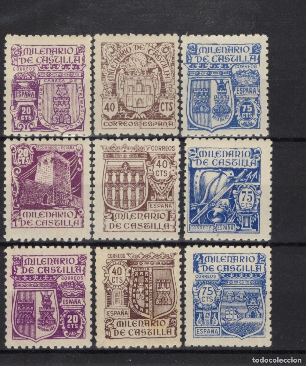 Briefmarken: PC1048 Sellos Espa&ntilde;a a&ntilde;o 1944 EDIFIL 974/982** sellos originales en NUEVO SERIE COMPLETA v.c. 50 &euro;