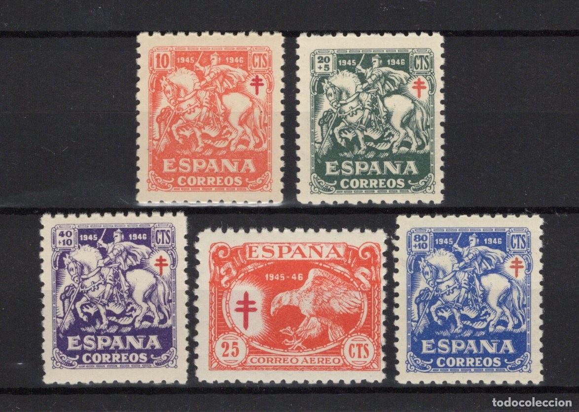 Briefmarken: PC1053 Sellos Espa&ntilde;a a&ntilde;o 1945 EDIFIL 993/997** sellos originales en NUEVO SERIE COMPLETA v.c. 29 &euro;