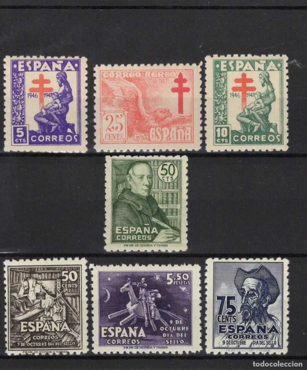 Briefmarken: PC1057 Sellos Espa&ntilde;a a&ntilde;o 1946 EDIFIL 1008/1014** sellos originales en NUEVO SERIE COMPLETA v.c. 18 &euro;