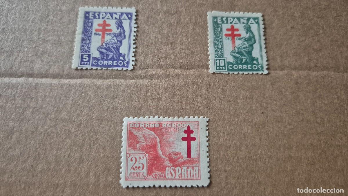 Sellos: LOTE SELLOS ESPA&Ntilde;A 1946 PRO TUBERCULOSOS