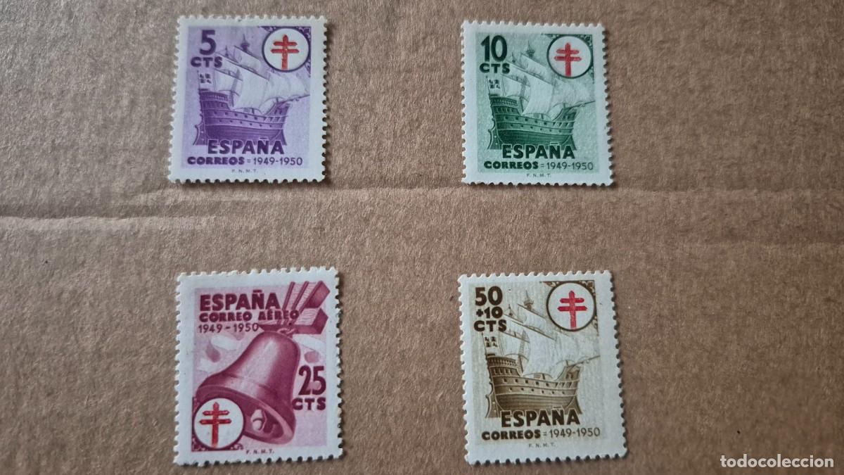 Sellos: LOTE SELLOS ESPA&Ntilde;A 1949 PRO TUBERCULOSOS