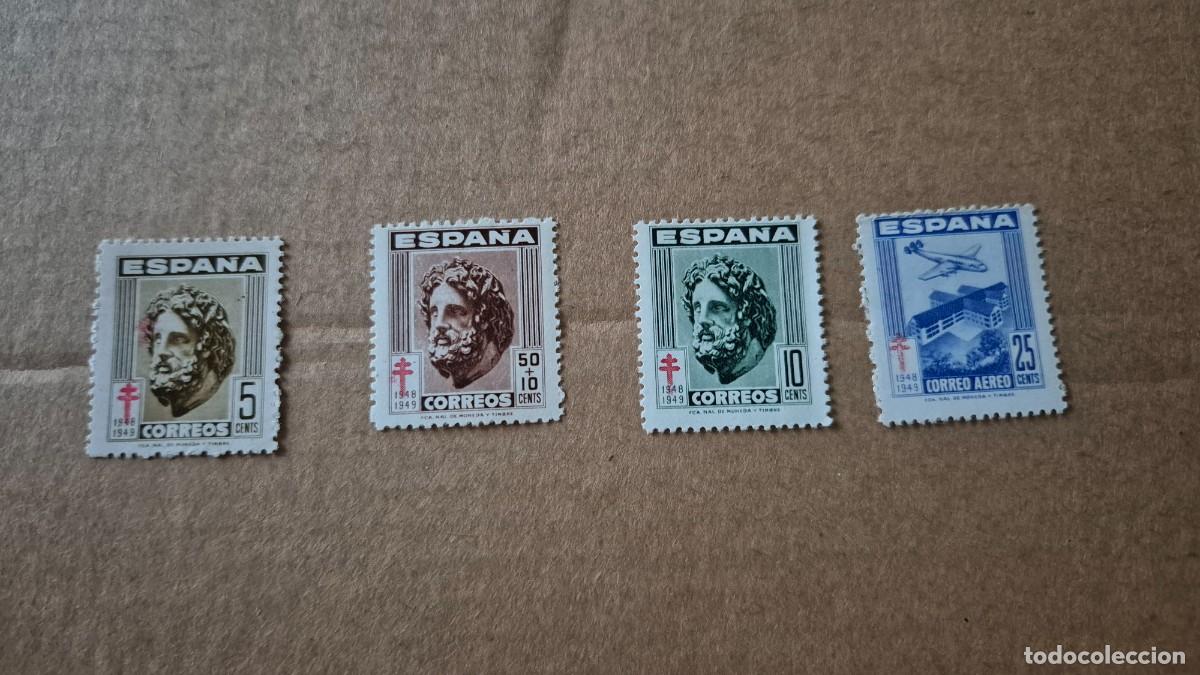 Sellos: LOTE SELLOS ESPA&Ntilde;A 1948 PRO TUBERCULOSOS