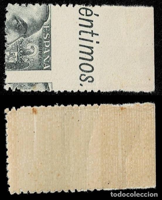 Sellos: 0175 FRANCO Edifil n&ordm; 925 Valor 40 cts Variedad PARCIALMENTE DENTADO y SIN DENTAR Ver