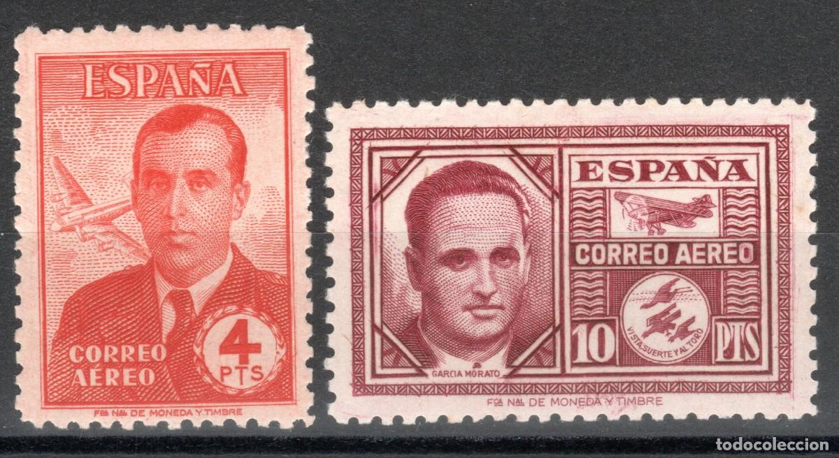 Sellos: EDIFIL 991-992 HAYA Y GARC&Iacute;A MORATO 1945. CENTRADO DE LUJO. VALOR CAT&Aacute;LOGO: 82 &euro;. MNH **