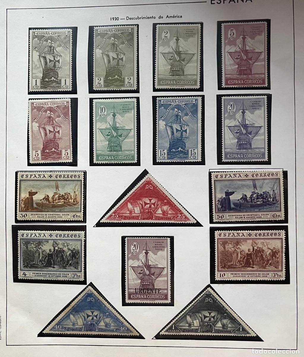 Sellos: 1930,descubrimiento de am&eacute;rica,MN*,centrado,goma,color