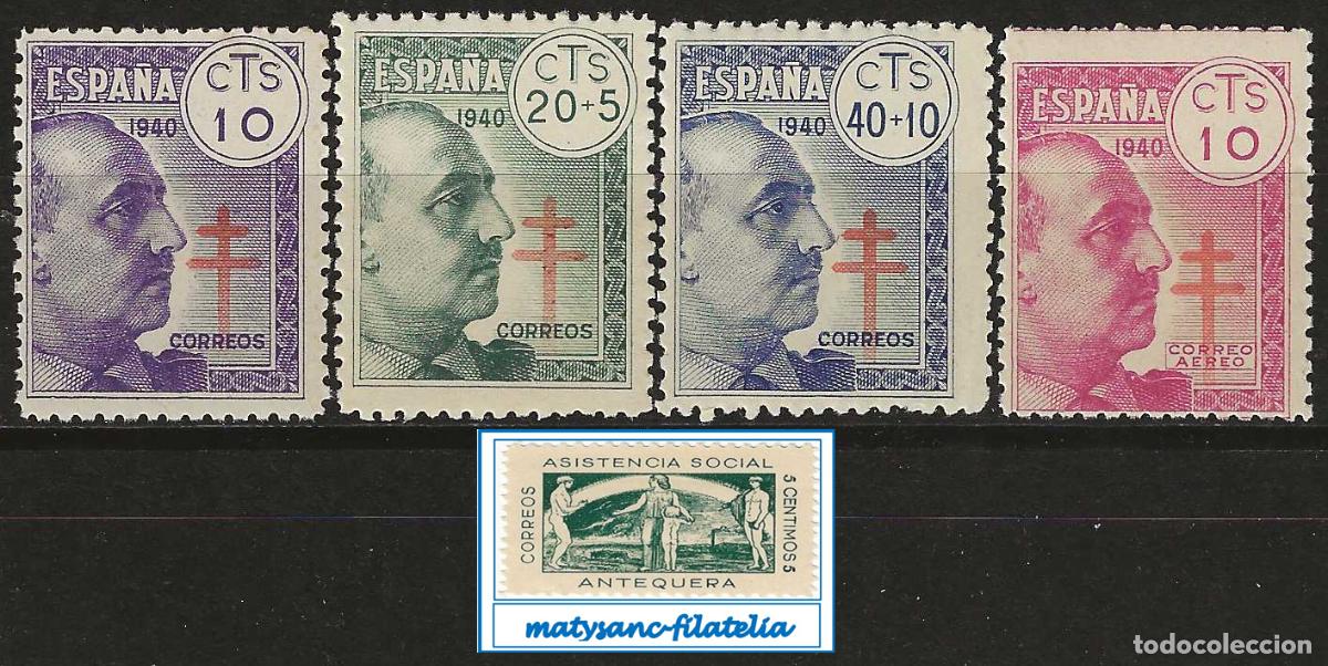 Briefmarken: ESPA&Ntilde;A 1940. EDIFIL 936/939. SERIE COMPLETA &rdquo;PRO TUBERCULOSOS&rdquo;. MNH***