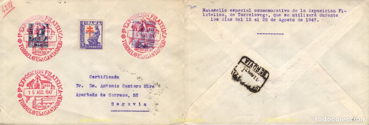 Sellos: 715732 MNH ESPA&Ntilde;A 1947 EXPOSICION FILATELICA - TORRELAVEGA
