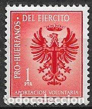 Sellos: VI&Ntilde;ETAS. Pro Hu&eacute;rfanos del Ej&eacute;rcito, 1 pta. rojo * *