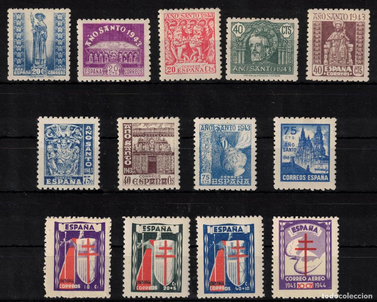 Sellos: ESPA&Ntilde;A - A&Ntilde;O 1943 COMPLETO - LUJO - MNH