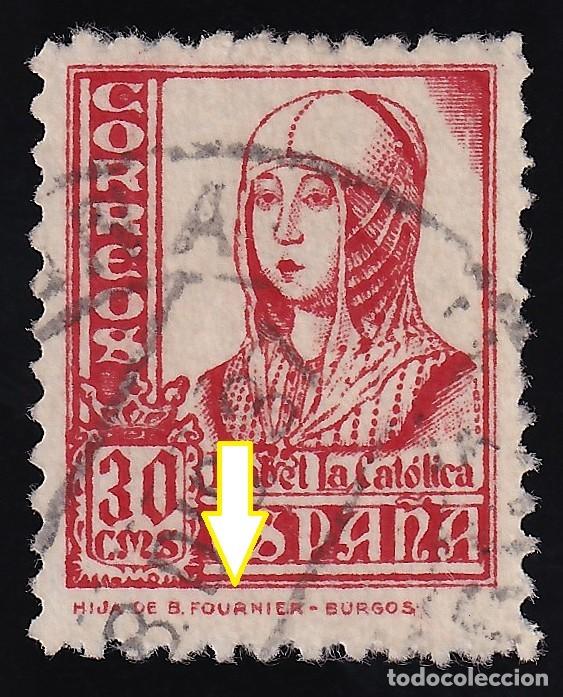 Sellos: ESPA&Ntilde;A, 1937 EDIFIL N&ordm; 823et. 30 c. rosa, [Pie de imprenta a la izquierda. Cat. 260&euro;]