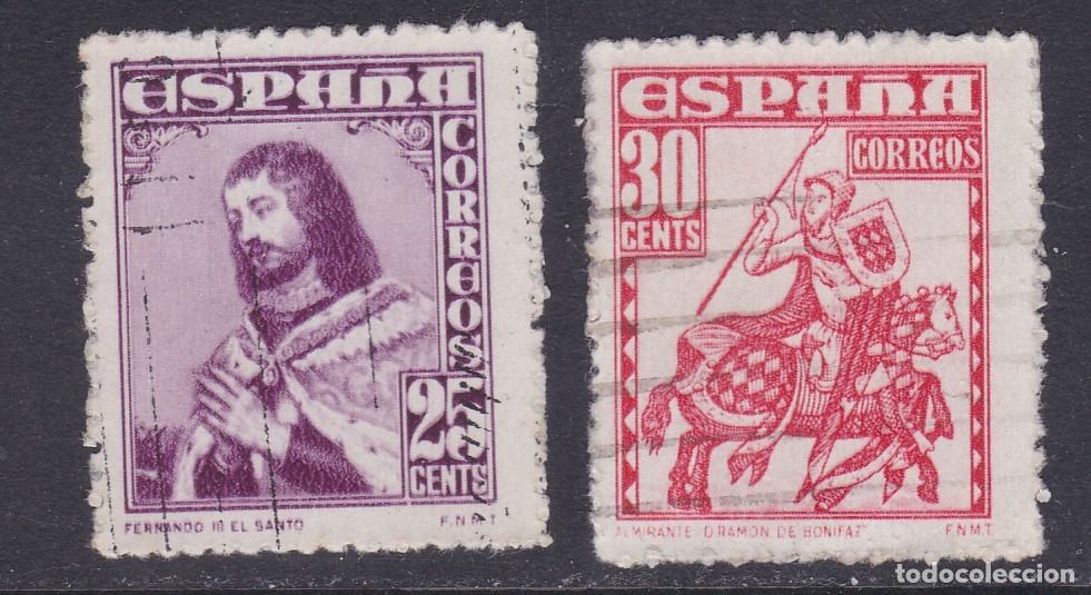 Sellos: 1948. Personajes usados Edifil n&ordm; 1033/1034&ordm;