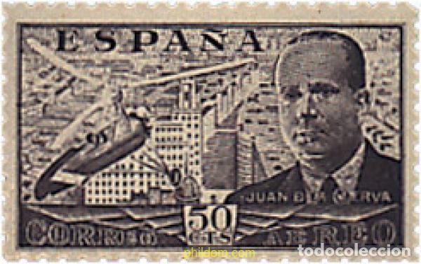 Sellos: 209051 MNH ESPA&Ntilde;A 1941 JUAN DE LA CIERVA