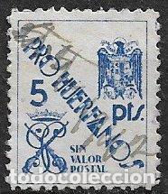 Sellos: VI&Ntilde;ETAS Pro Hu&eacute;rfanos de la Guardia Civil, 5 pts. azul (o)