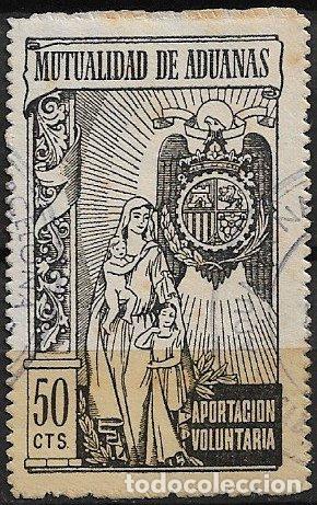 Sellos: VI&Ntilde;ETAS Mutualidad de Aduanas, 50 cts. negro (o)