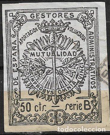 Sellos: VI&Ntilde;ETAS Mutualidad de Gestores Administrativos de Espa&ntilde;a, 50 cts. serie B (o)