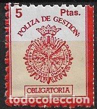 Sellos: VI&Ntilde;ETAS P&oacute;liza de Gesti&oacute;n, 5 pts. rojo * *