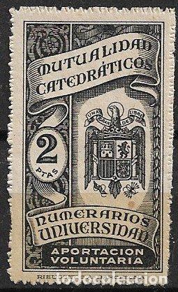 Sellos: VI&Ntilde;ETAS Mutualidad de Catedr&aacute;ticos, 2 pts. negro * *