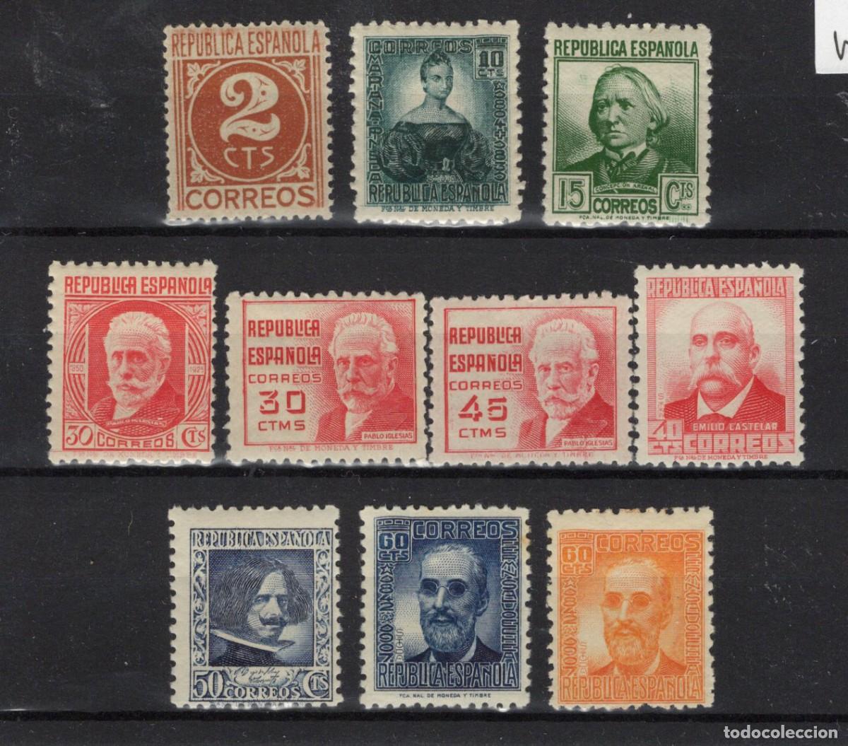 Sellos: Sellos Espa&ntilde;a a&ntilde;o 1936/38 EDIFIL 731/740** sellos originales en nuevo SERIE COMPLETA v.c. 30 &euro;