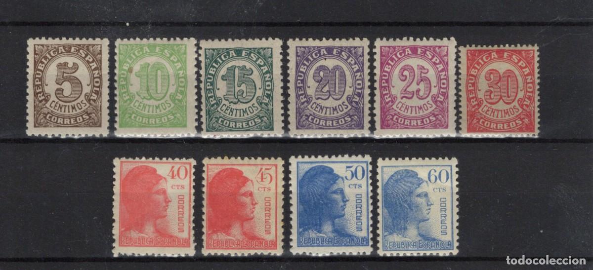 Sellos: Sellos Espa&ntilde;a a&ntilde;o 1938 EDIFIL 745/754** sellos originales en nuevo SERIE COMPLETA v.c. 5 &euro;
