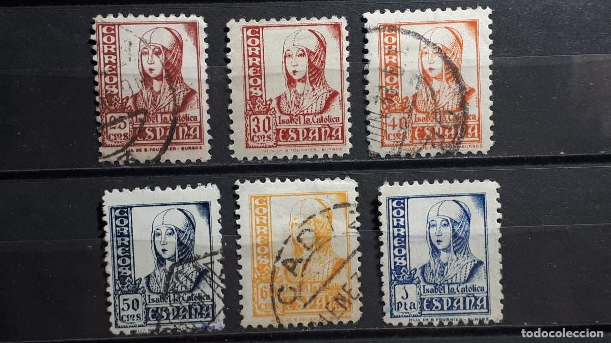 Sellos: ESPA&Ntilde;A. A&Ntilde;O 1937. &deg;/*. Edifil 822/6, 828.