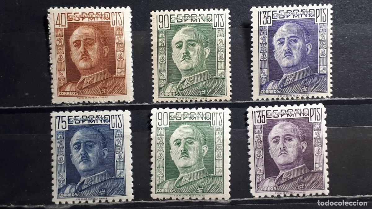 Sellos: ESPA&Ntilde;A. A&Ntilde;O 1942-46-49. *. Edifil 953, 999/1001, 1060/1