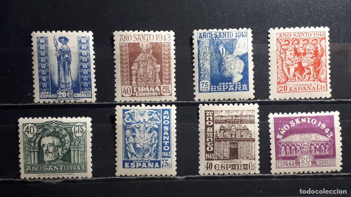 Sellos: ESPA&Ntilde;A. A&Ntilde;O 1943. *. Edifil 961/8. Falta 969