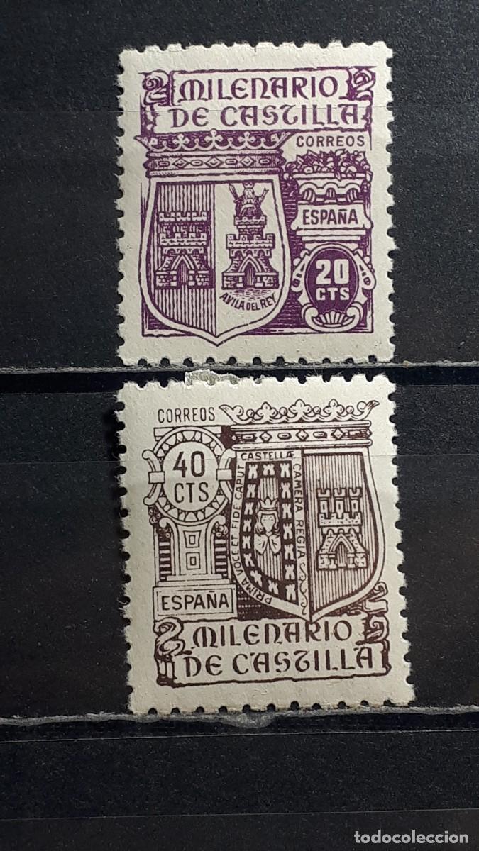 Sellos: ESPA&Ntilde;A. A&Ntilde;O 1944. *. Edifil 980/1