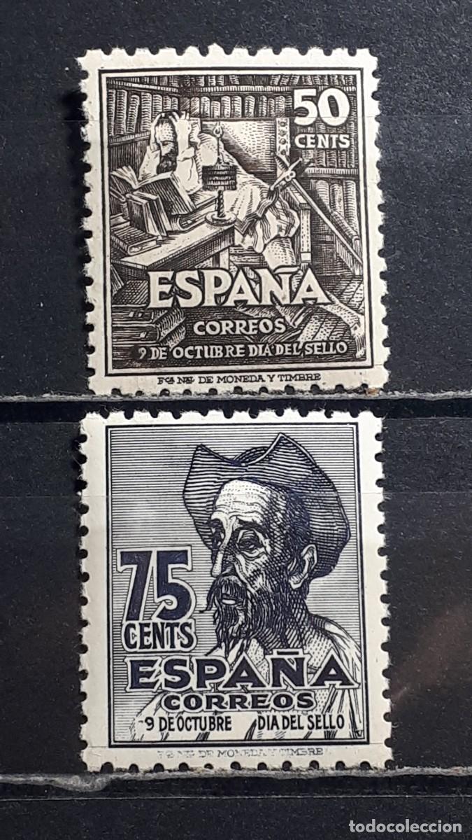 Sellos: ESPA&Ntilde;A. A&Ntilde;O 1947. *. Edifil 1012/3
