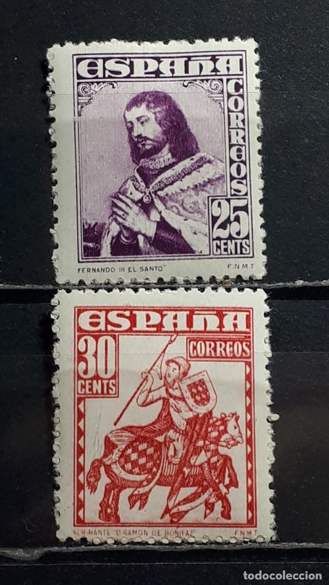 Sellos: ESPA&Ntilde;A. A&Ntilde;O 1948. *. Edifil 1033/4