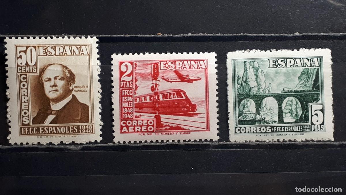 Sellos: ESPA&Ntilde;A. A&Ntilde;O 1948. *. Edifil 1037/9