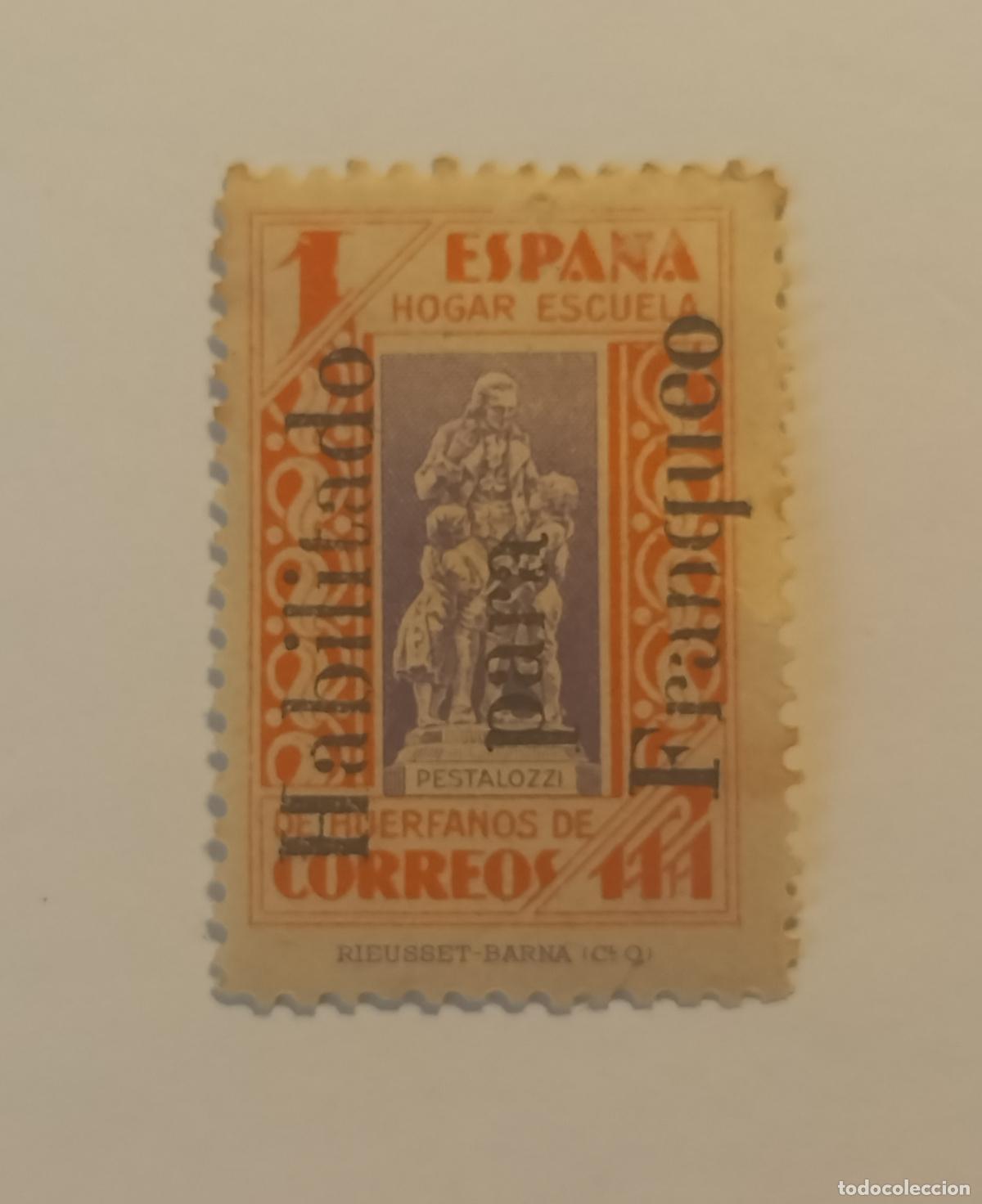 Sellos: SELLO BENEFICENCIA (HUERFANOS DE CORREOS) 1937 EDIFIL NE 13.