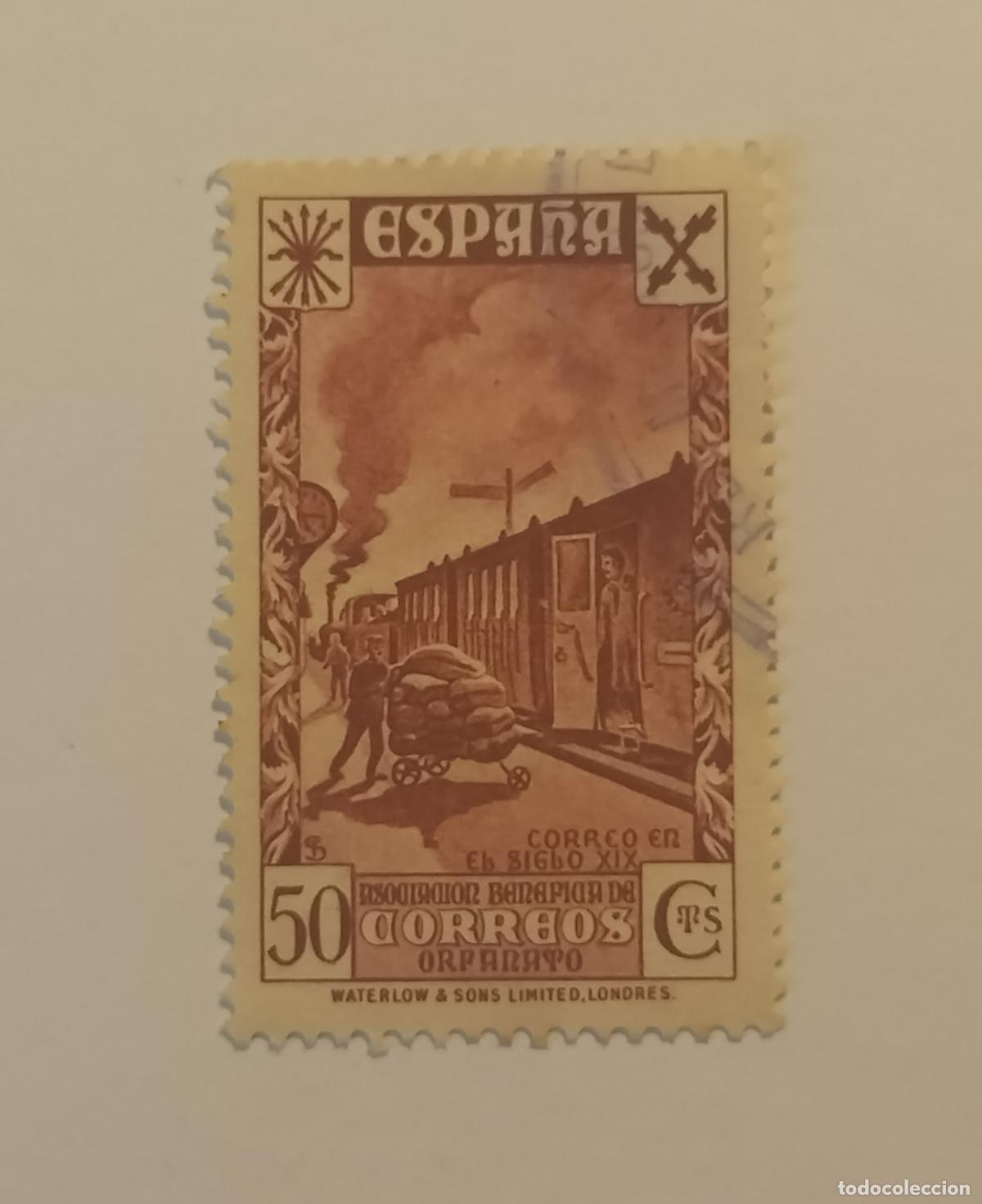 Sellos: SELLO BENEFICENCIA (HUERFANOS DE CORREOS) 1938 EDIFIL 24