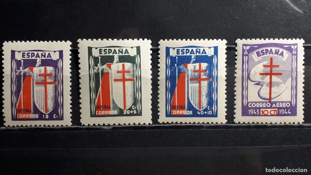 Sellos: ESPA&Ntilde;A. A&Ntilde;O 1943. *. Edifil 970/3