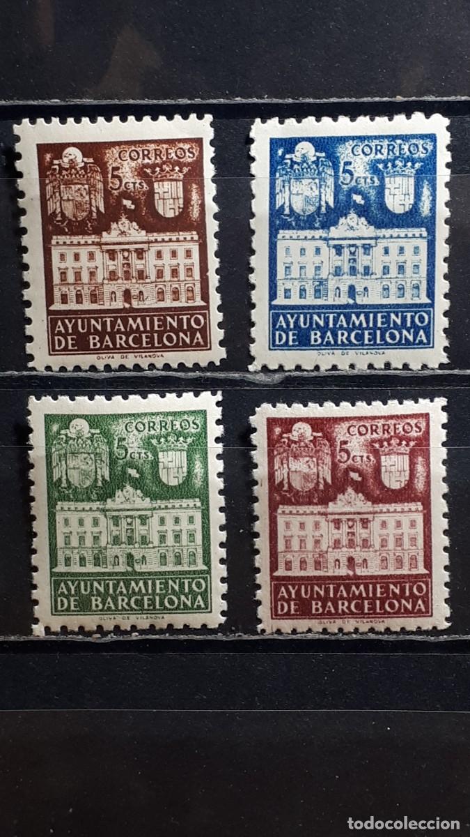 Sellos: ESPA&Ntilde;A. A&Ntilde;O 1942. *. EDIFIL BARCELONA 33/7.