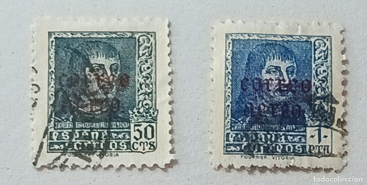 Sellos: Sellos Espa&ntilde;a 1938, Fernando el Cat&oacute;lico, edifil 845/846